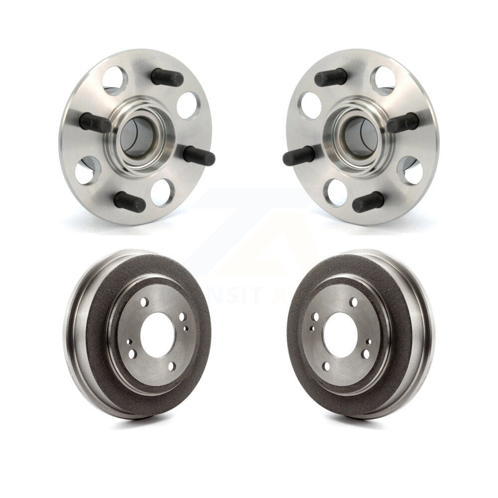 Drum Brake And Wheel Hub Bearing Assembly Rear Kit For 2007-2008 Honda Fit