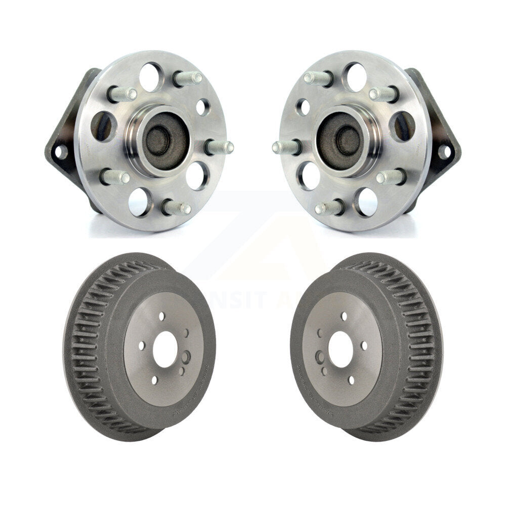 Drum Brake And Wheel Hub Bearing Assembly Rear Kit For 1998-2003 Toyota Sienna