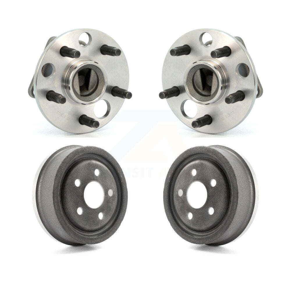 Drum Brake & Hub Bearing Rear Kit For Chevrolet Cavalier Pontiac Sunbird Corsica
