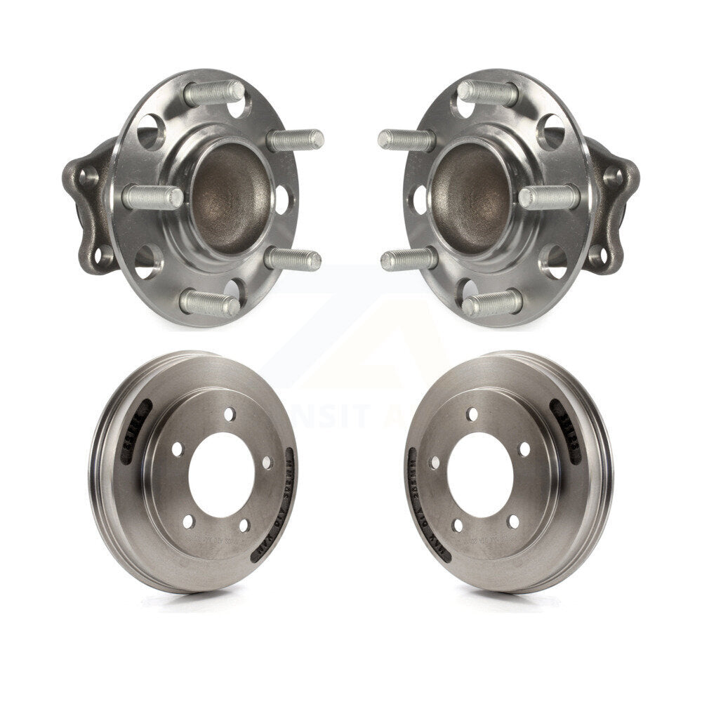 Drum Brake Hub Bearing Rear Kit For 2008-2009 Mitsubishi Lancer FWD with Non-ABS