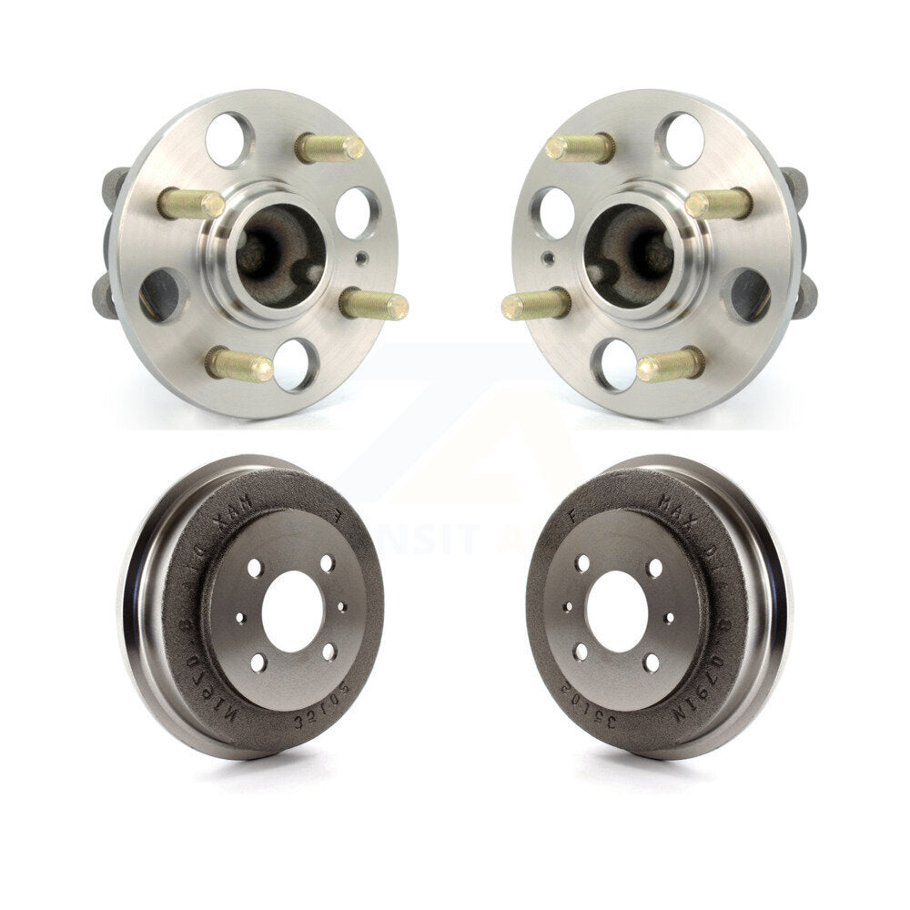 Drum Brake Hub Bearing Rear Kit For 2006 Hyundai Accent 4-Wheel ABS To 09 30 05