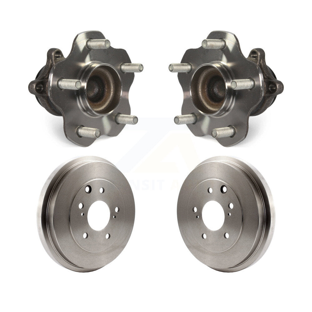 Drum Brake And Wheel Hub Bearing Assembly Rear Kit For 2013-2019 Nissan Sentra