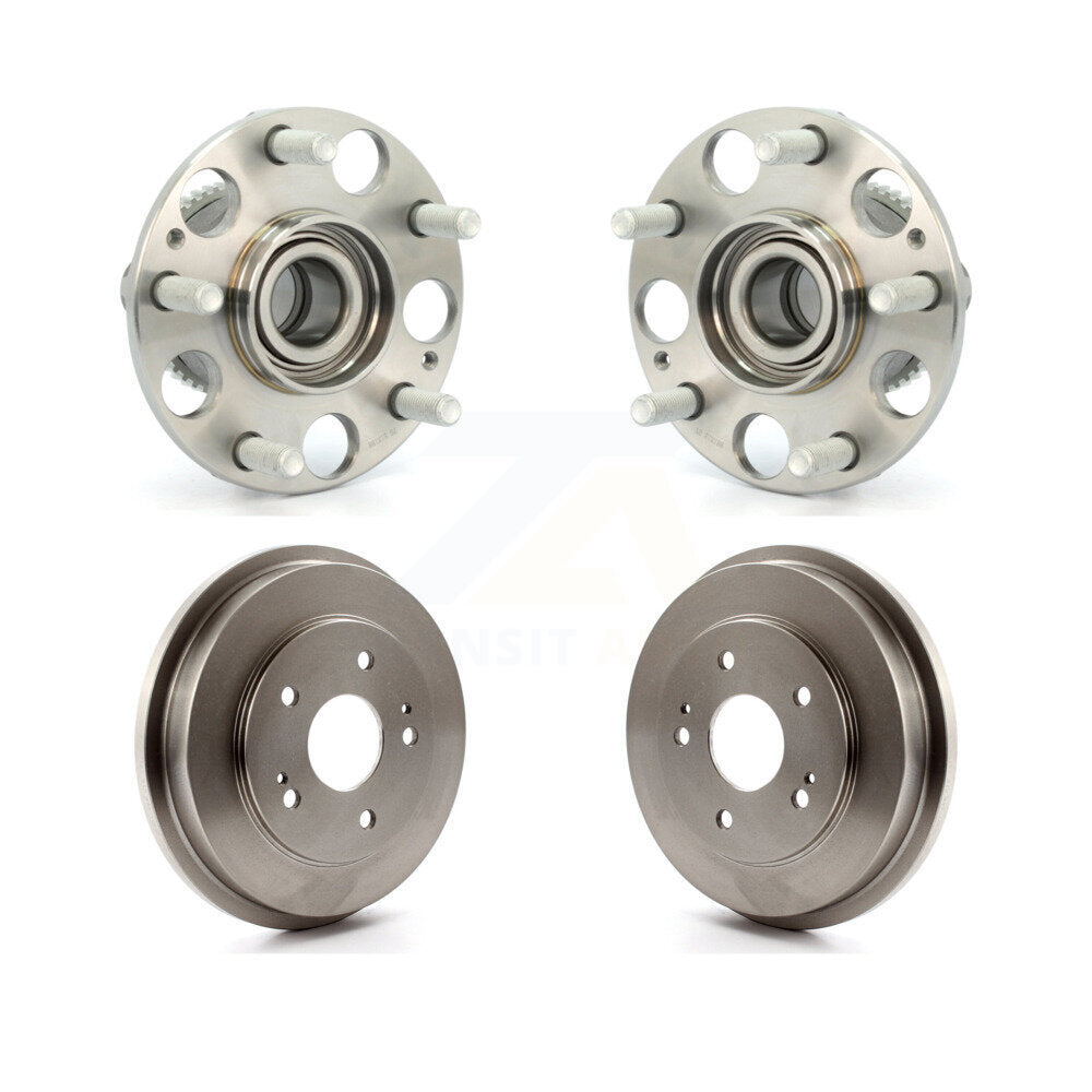 Drum Brake And Wheel Hub Bearing Assembly Rear Kit For Honda Accord