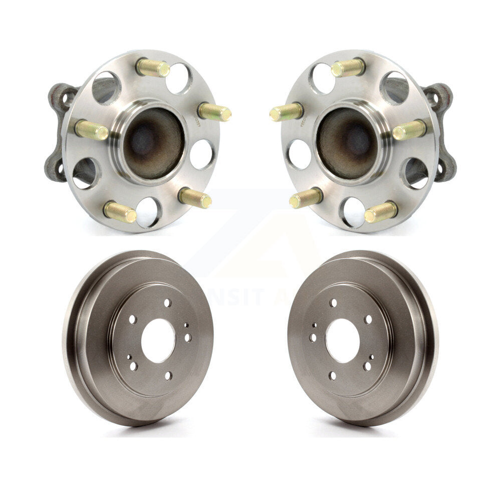 Drum Brake And Wheel Hub Bearing Assembly Rear Kit For Honda Accord