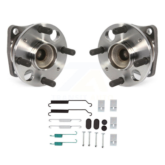 Brake Drum Hardware And Hub Bearing Assembly Rear Kit For 2011-2014 Mazda 2