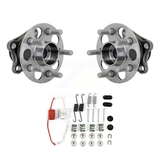 Brake Drum Hardware And Hub Bearing Assembly Rear Kit For 2008-2014 Scion xD