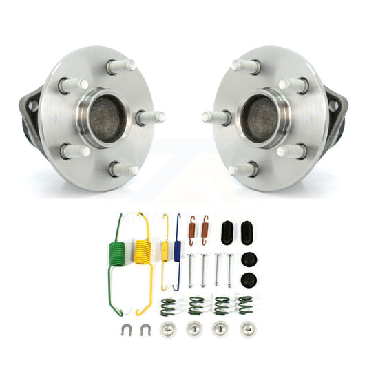 Brake Drum Hardware And Hub Bearing Assembly Rear Kit For 2008-2009 Toyota Prius