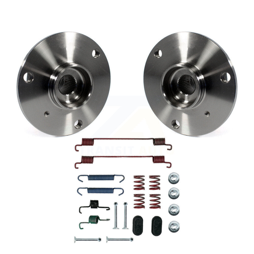 Brake Drum Hardware And Wheel Hub Bearing Assembly Rear Kit For Smart Fortwo
