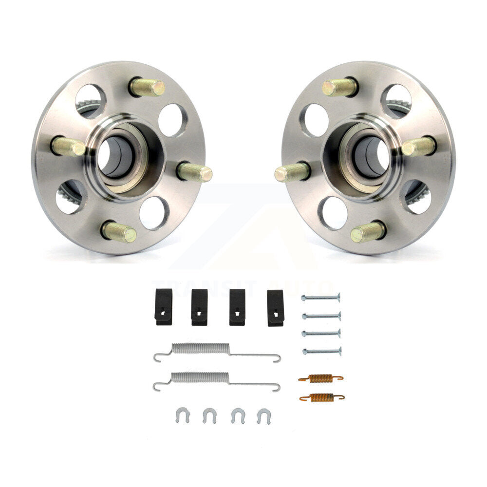 Brake Drum Hardware And Wheel Hub Bearing Assembly Rear Kit For Honda Civic