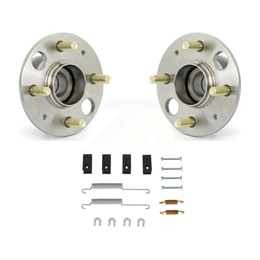 Brake Drum Hardware And Wheel Hub Bearing Assembly Rear Kit For Honda Civic