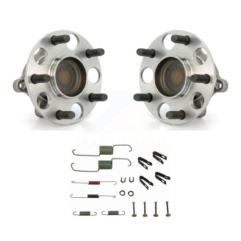 Brake Drum Hardware And Wheel Hub Bearing Rear Kit For 2006-2011 Honda Civic GX
