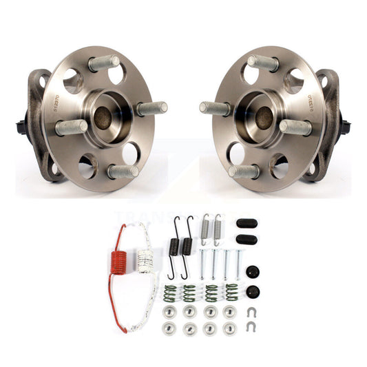 Brake Drum Hardware And Wheel Hub Bearing Rear Kit For Toyota Prius C Scion iQ