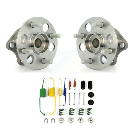 Brake Drum Hardware And Hub Bearing Rear Kit For 2006-2007 Toyota Yaris Non-ABS