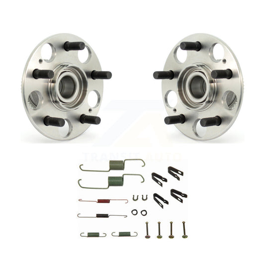 Brake Drum Hardware And Wheel Hub Bearing Assembly Rear Kit For Honda Accord
