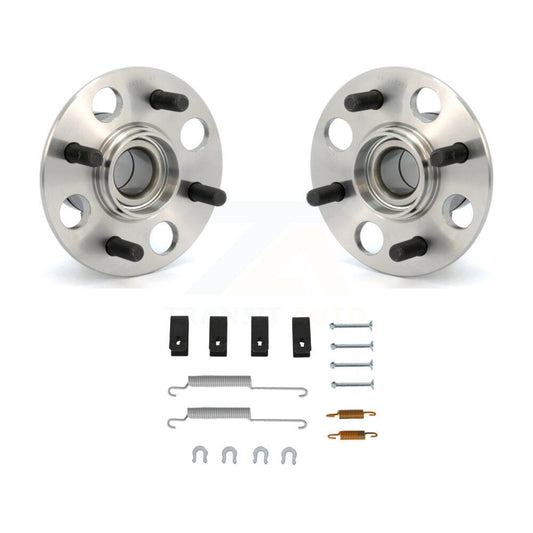 Brake Drum Hardware And Wheel Hub Bearing Rear Kit For 2010-2014 Honda Insight