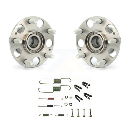Brake Drum Hardware And Wheel Hub Bearing Assembly Rear Kit For Honda Accord