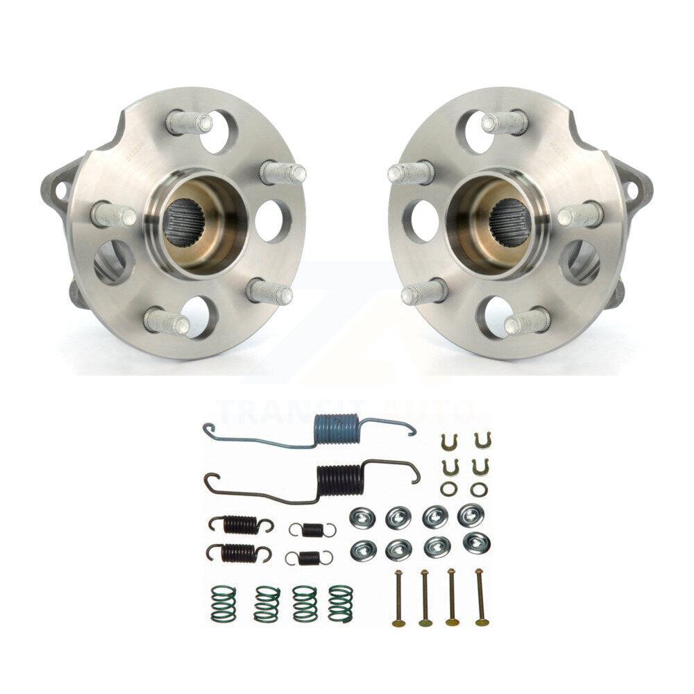 Brake Drum Hardware And Wheel Hub Bearing Rear Kit For 2001-2002 Toyota RAV4 AWD