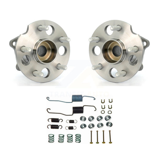 Brake Drum Hardware And Wheel Hub Bearing Rear Kit For 2001-2002 Toyota RAV4 AWD