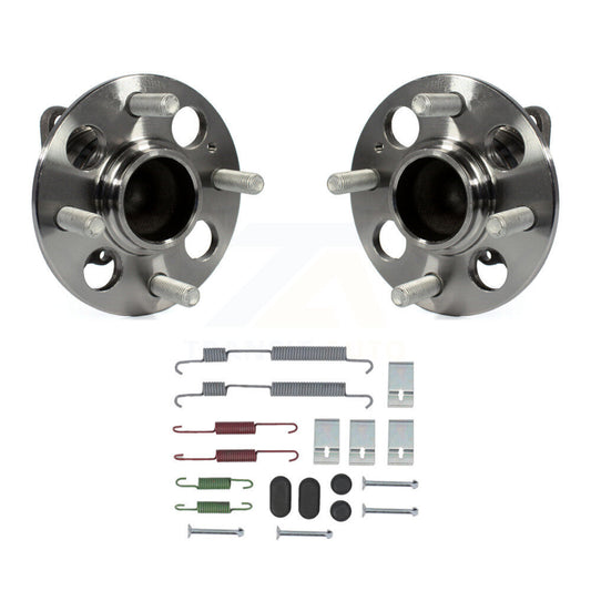Brake Drum Hardware And Wheel Hub Bearing Rear Kit For 2012-2017 Hyundai Accent