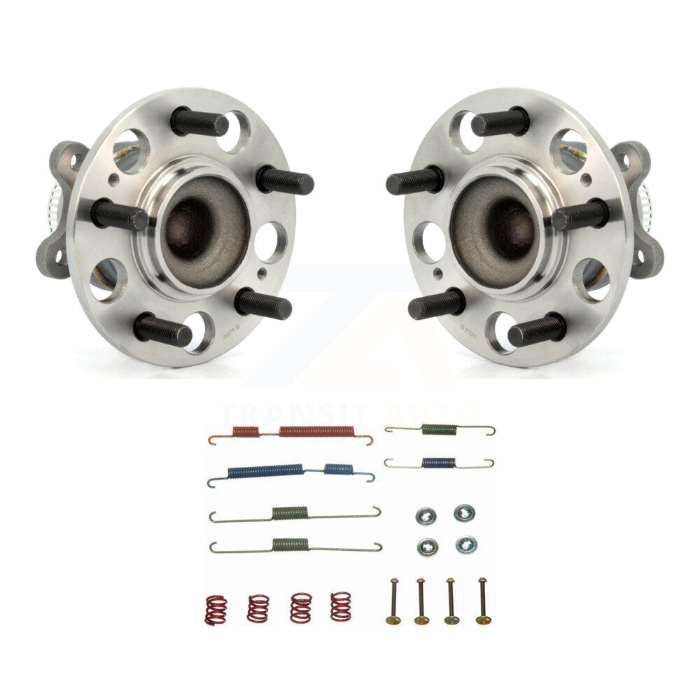 Brake Drum Hardware & Hub Bearing Rear Kit For 08-10 Hyundai Elantra 4-Wheel ABS