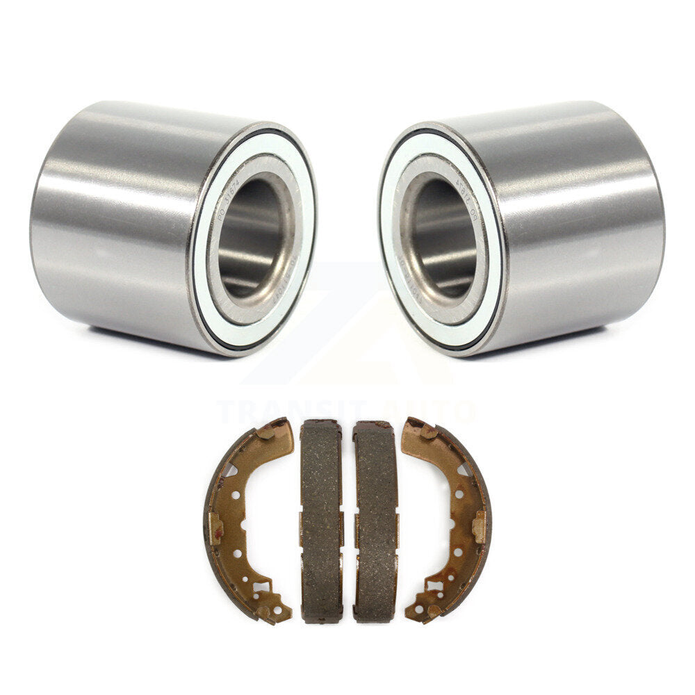 Brake Drum Shoes And Wheel Bearing Rear Kit For 2014-2015 Mitsubishi Mirage