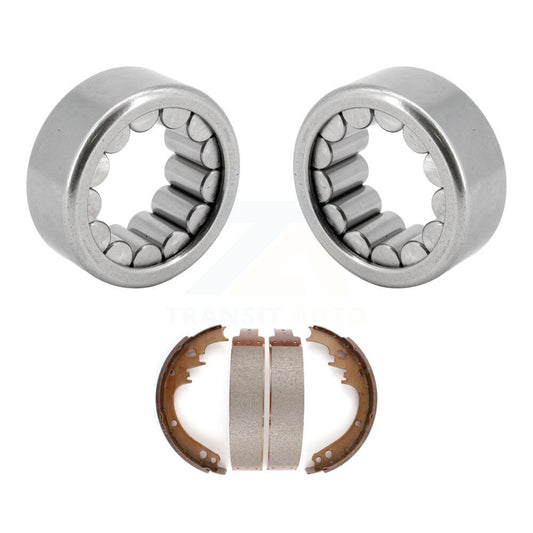 Brake Drum Shoes Bearing Rear Kit For 94-99 Dodge Ram 1500 With Heavy Duty Axle