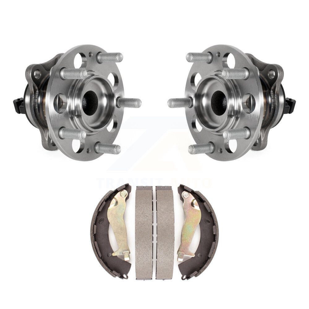 Brake Drum Shoes And Wheel Hub Bearing Assembly Rear Kit For Hyundai Elantra