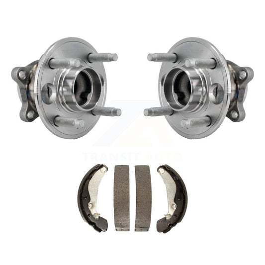 Brake Drum Shoes And Hub Bearing Assembly Rear Kit For 2016-2021 Chevrolet Spark