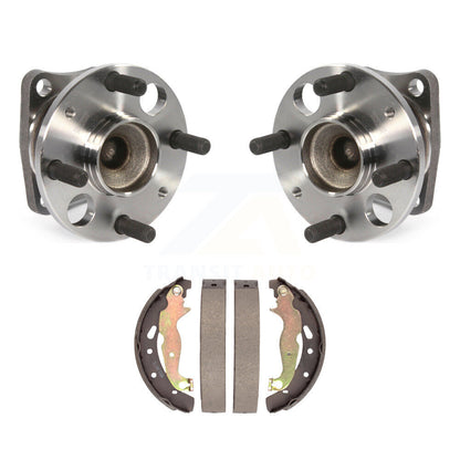 Brake Drum Shoes And Wheel Hub Bearing Assembly Rear Kit For 2011-2014 Mazda 2