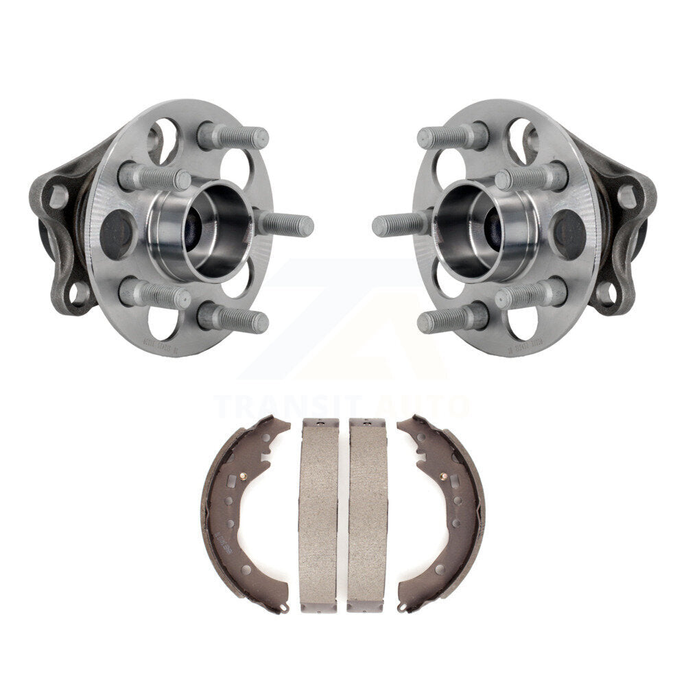 Brake Drum Shoes And Wheel Hub Bearing Assembly Rear Kit For 2008-2014 Scion xD