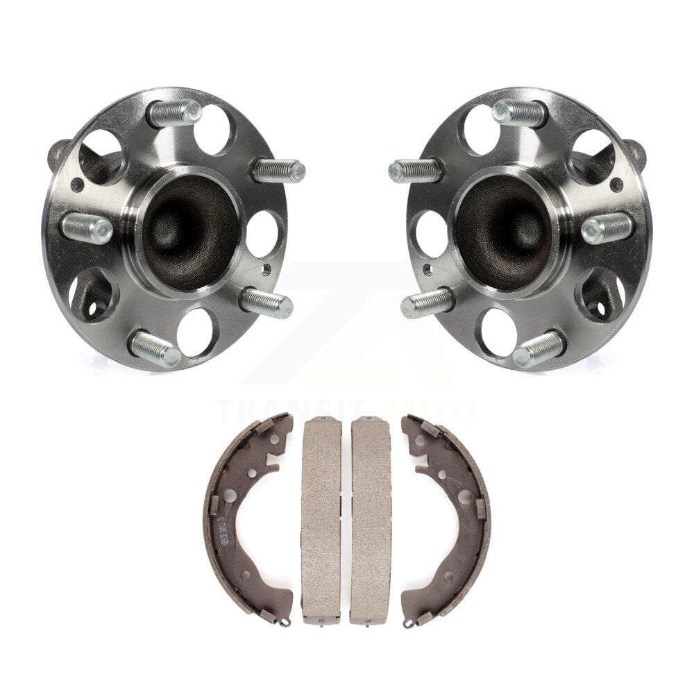Brake Drum Shoes And Wheel Hub Bearing Assembly Rear Kit For Honda Civic