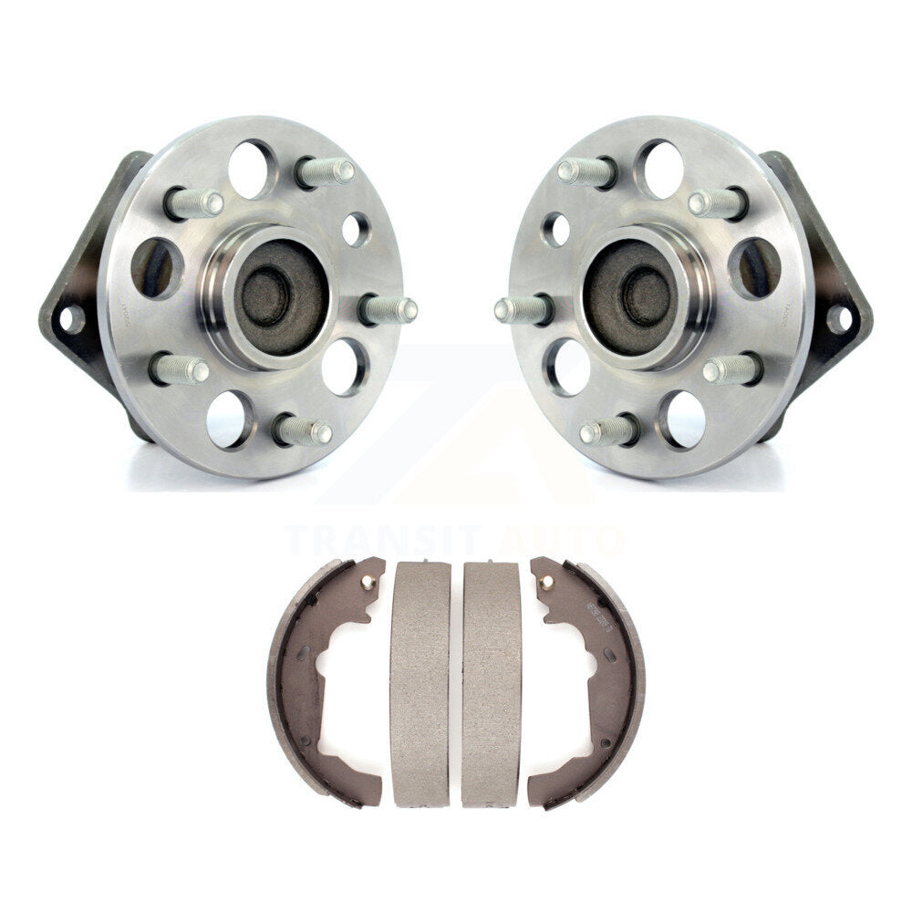Brake Drum Shoes And Hub Bearing Assembly Rear Kit For 1998-2003 Toyota Sienna