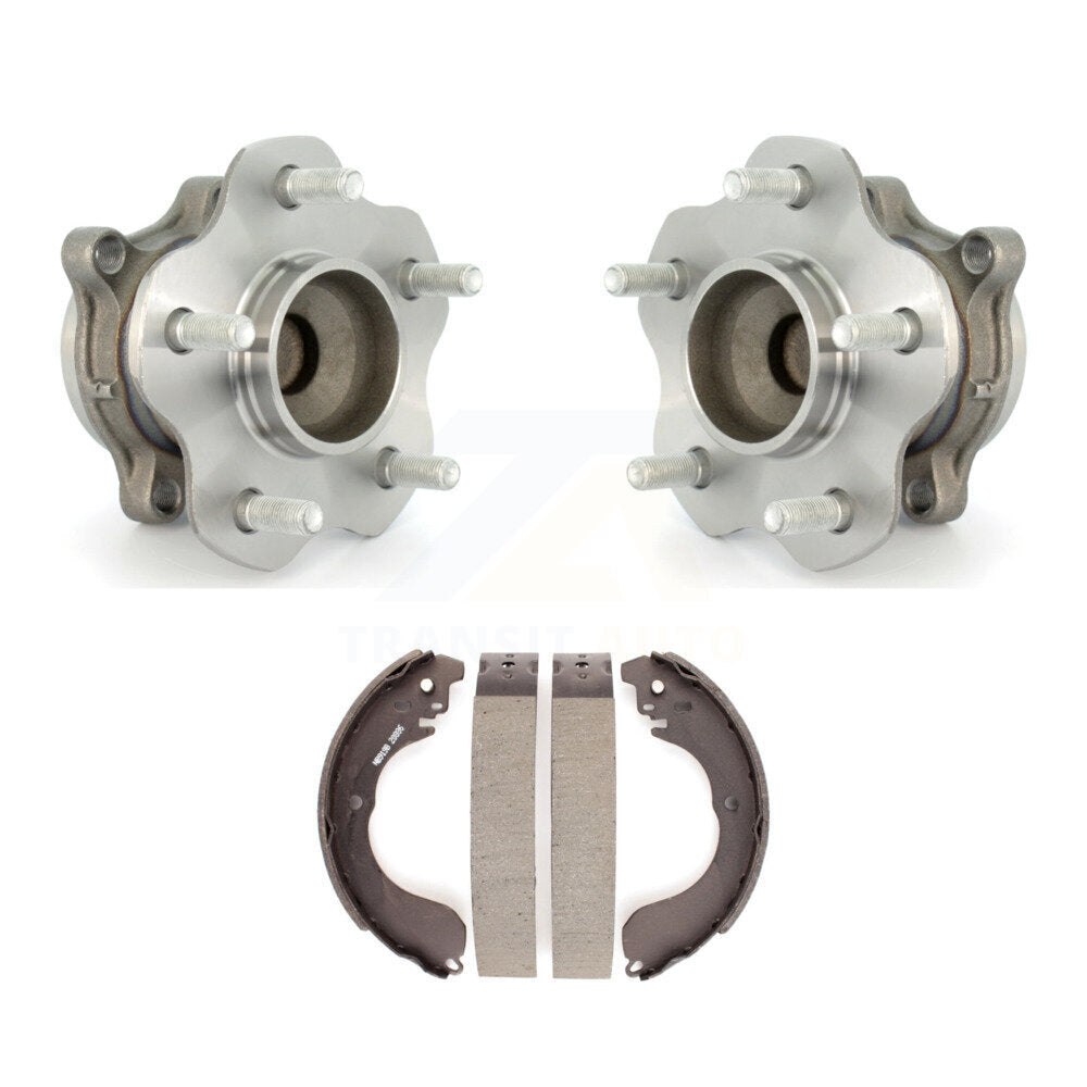 Brake Drum Shoes And Wheel Hub Bearing Rear Kit For 2007-2012 Nissan Sentra 2.5L