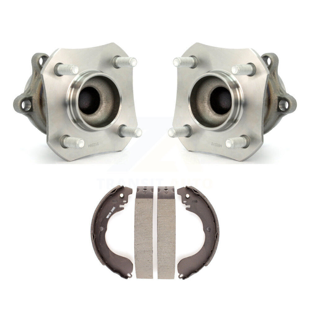Brake Drum Shoes & Hub Bearing Rear Kit For Nissan Sentra 2.0L with 4-Wheel ABS