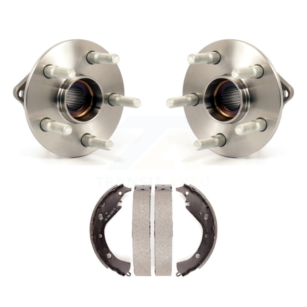 Brake Drum Shoes And Hub Bearing Rear Kit For Toyota Matrix Pontiac Vibe AWD