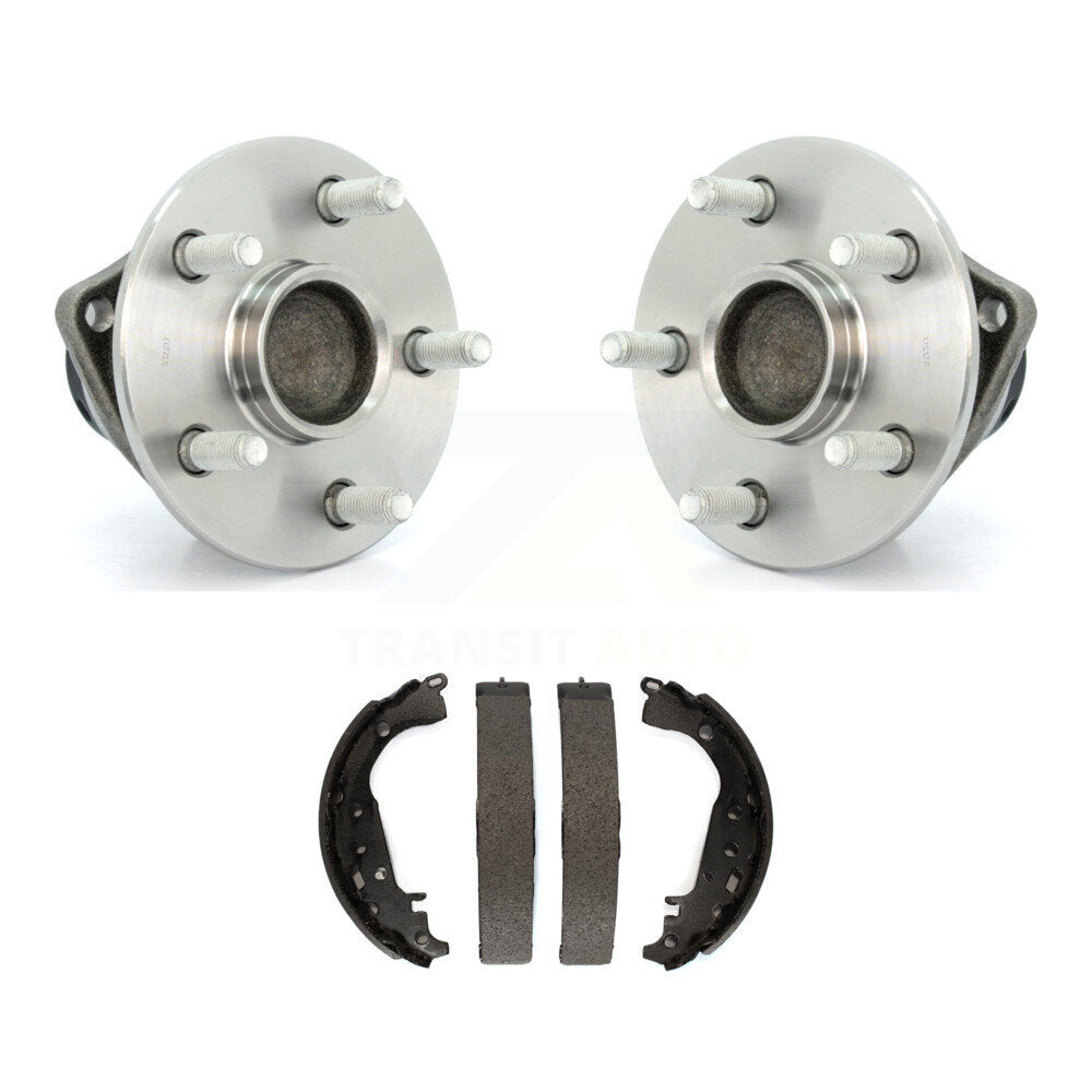 Brake Drum Shoes And Wheel Hub Bearing Assembly Rear Kit For 2009 Toyota Prius
