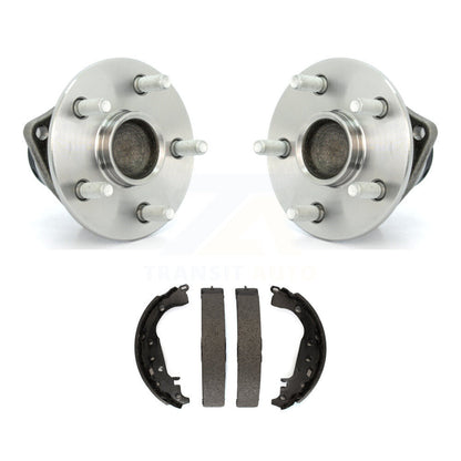 Brake Drum Shoes And Wheel Hub Bearing Assembly Rear Kit For 2009 Toyota Prius