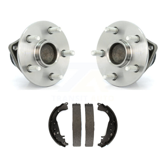 Brake Drum Shoes And Wheel Hub Bearing Assembly Rear Kit For 2009 Toyota Prius
