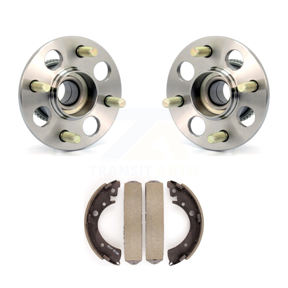 Brake Drum Shoes And Wheel Hub Bearing Assembly Rear Kit For Honda Civic