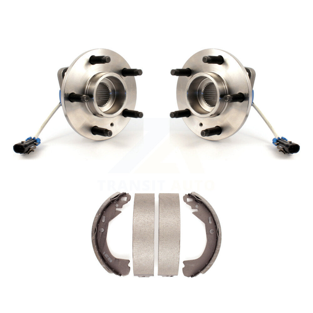 Brake Drum Shoes Hub Bearing Rear Kit For Pontiac Montana Chevrolet Venture AWD