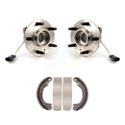 Brake Drum Shoes Hub Bearing Rear Kit For Pontiac Montana Chevrolet Venture AWD