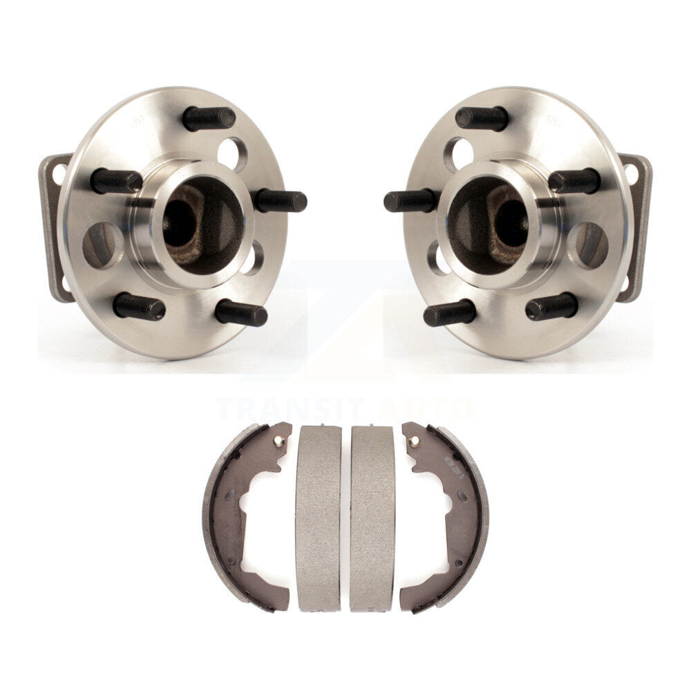 Brake Drum Shoes And Hub Bearing Rear Kit For Pontiac Aztek FWD with 4-Wheel ABS