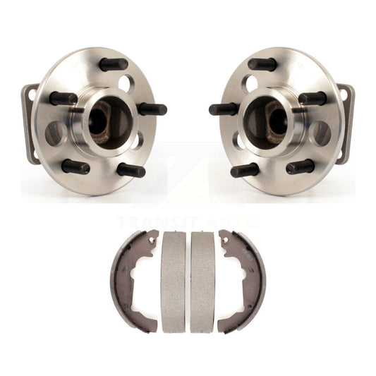 Brake Drum Shoes And Hub Bearing Rear Kit For Pontiac Aztek FWD with 4-Wheel ABS