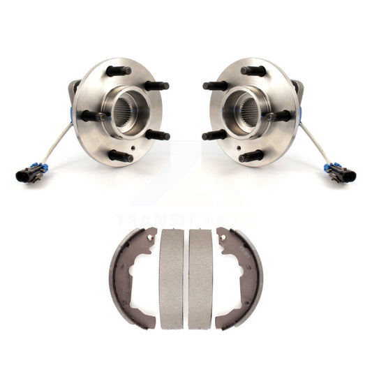 Brake Drum Shoes And Wheel Hub Bearing Rear Kit For 2001-2005 Pontiac Aztek AWD