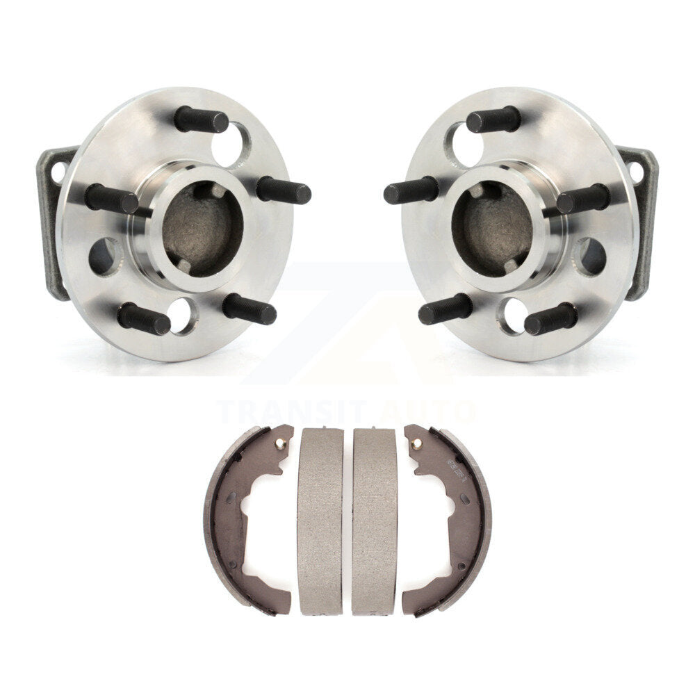 Brake Drum Shoes & Hub Bearing Rear Kit For 01-05 Pontiac Aztek FWD with Non-ABS