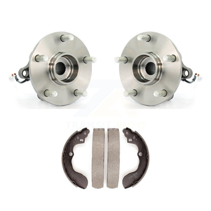 Brake Drum Shoes And Hub Bearing Assembly Rear Kit For 2007-2013 Suzuki SX4 AWD