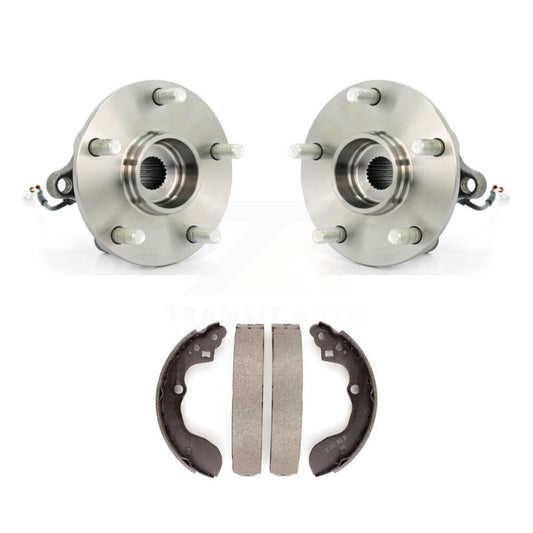 Brake Drum Shoes And Hub Bearing Assembly Rear Kit For 2007-2013 Suzuki SX4 AWD