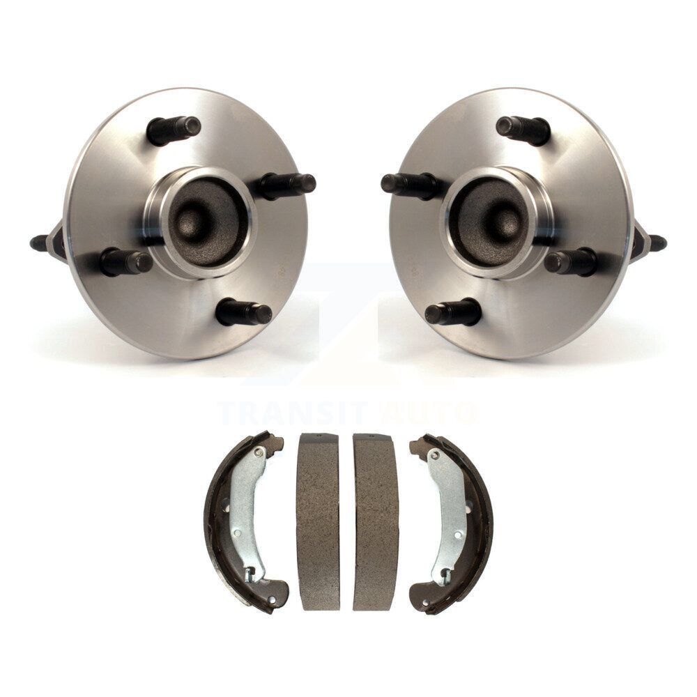 Brake Drum Shoes Hub Bearing Rear Kit For Chevrolet Cobalt Pontiac Saturn Ion G5