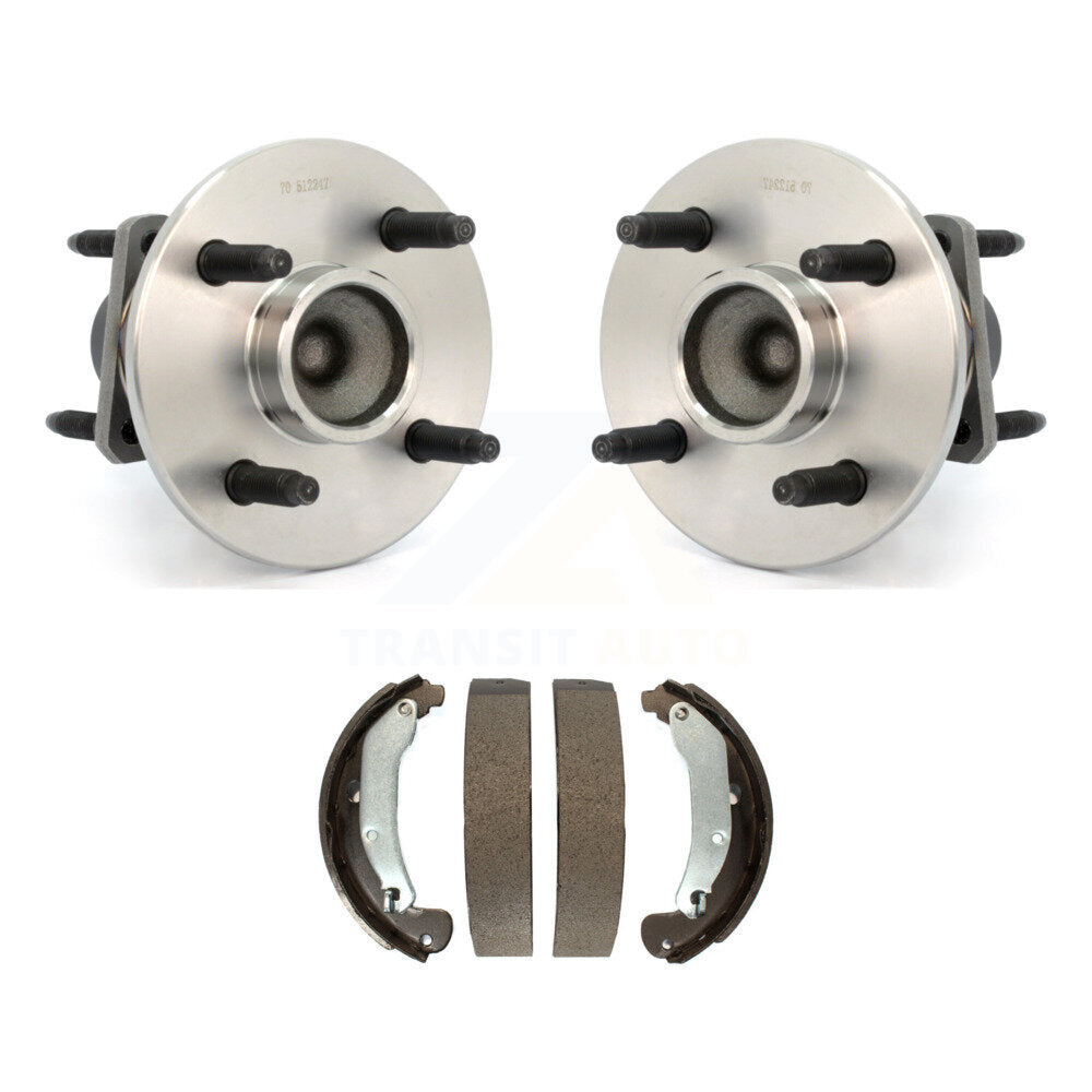 Brake Drum Shoes Hub Bearing Rear Kit For Chevrolet Cobalt Pontiac Saturn Ion G5