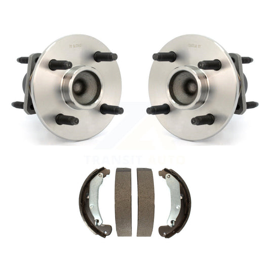 Brake Drum Shoes Hub Bearing Rear Kit For Chevrolet Cobalt Pontiac Saturn Ion G5